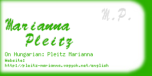 marianna pleitz business card